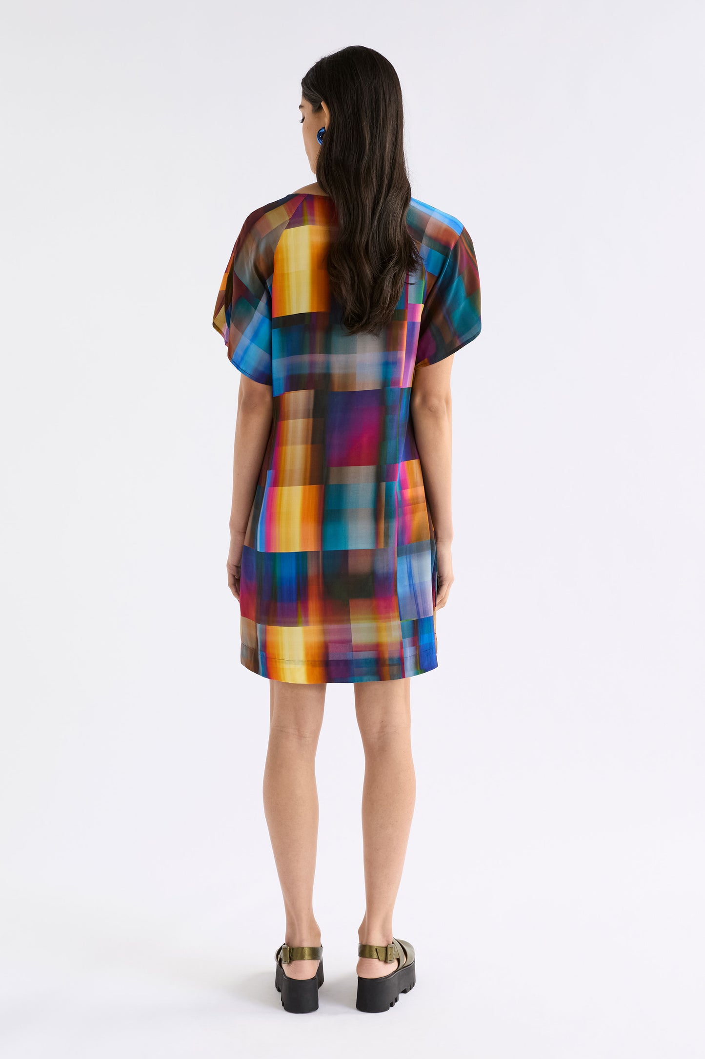 Byde Short Dress / Eko Print