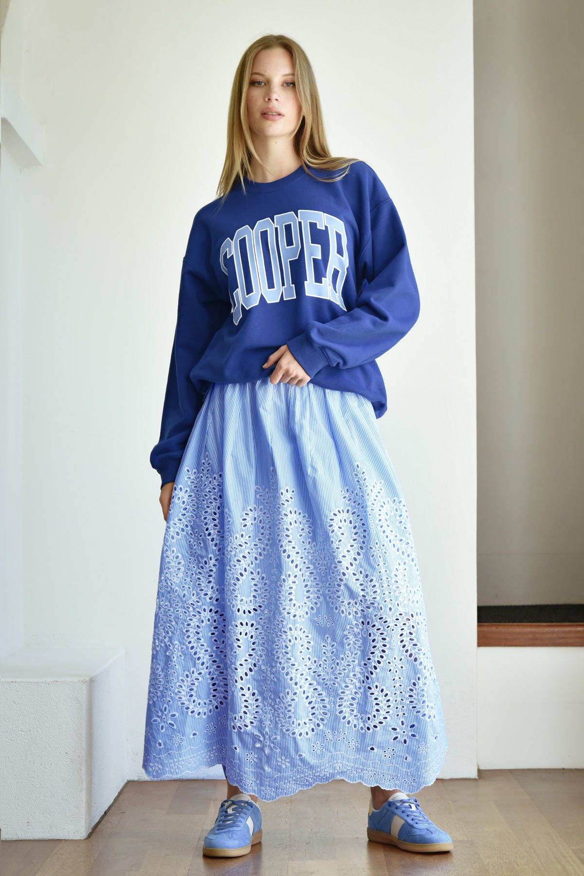 Forward Motion Skirt / Blue