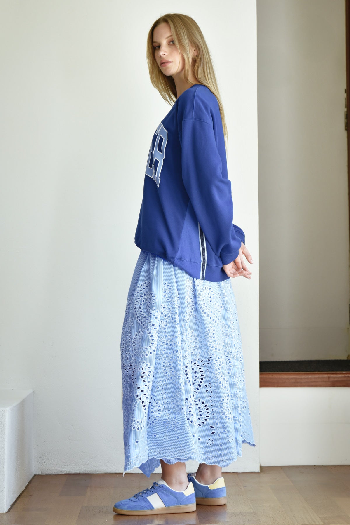 Forward Motion Skirt / Blue