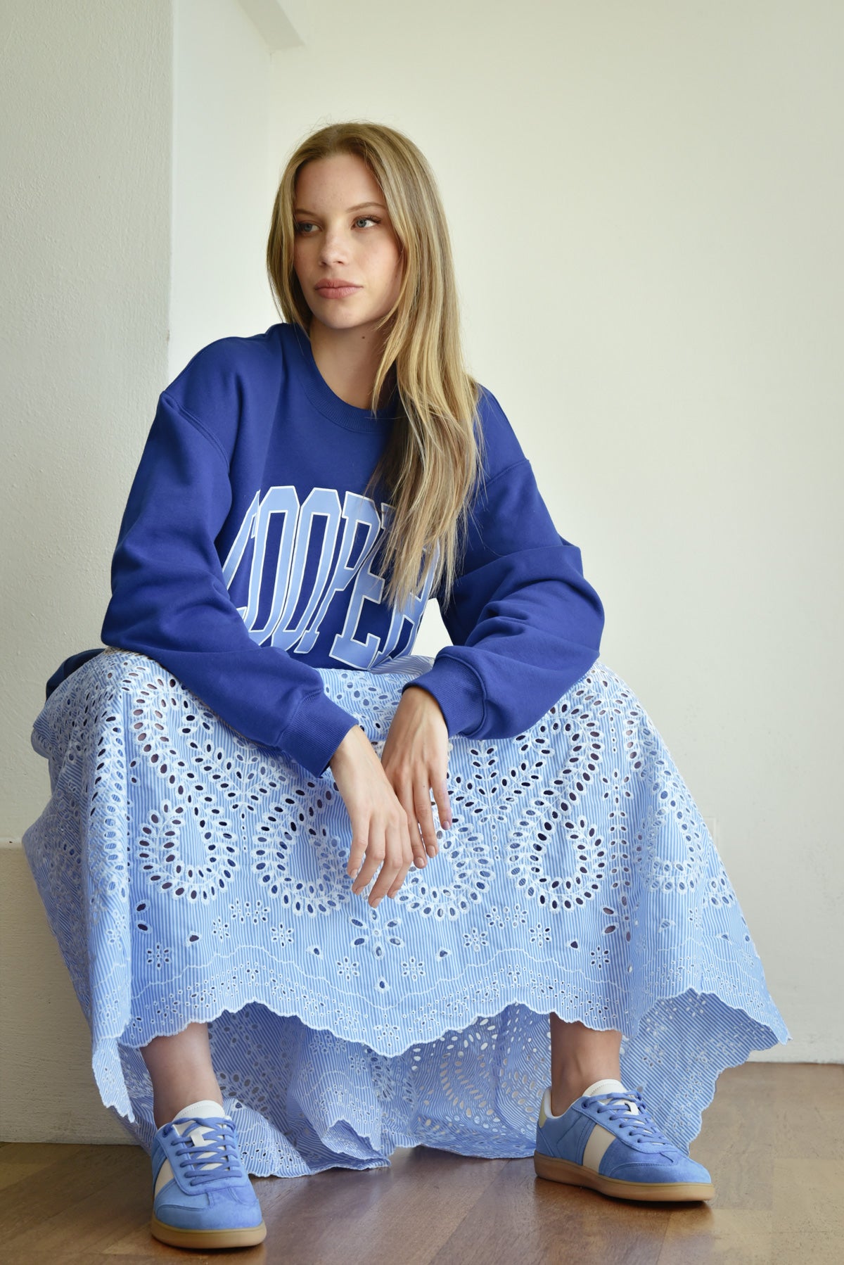 Forward Motion Skirt / Blue