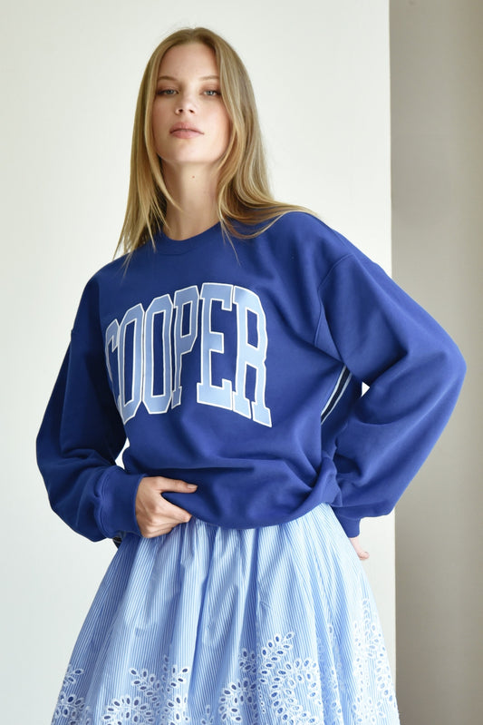 Take Note Sweater / Cobalt