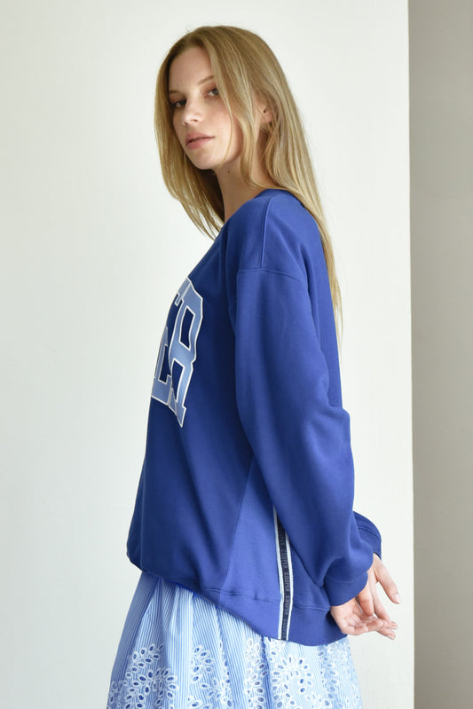 Take Note Sweater / Cobalt