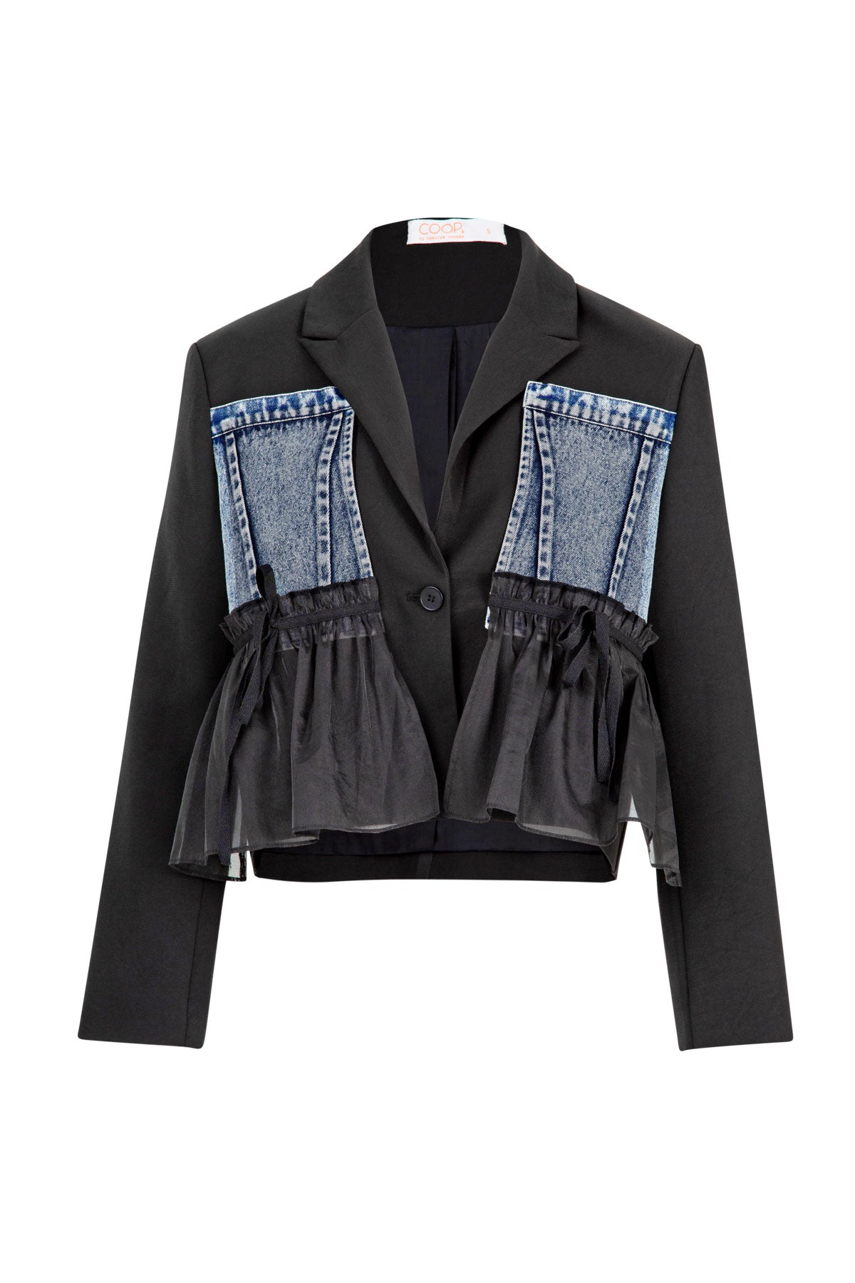 Denim Noir Jacket / Blue and Black