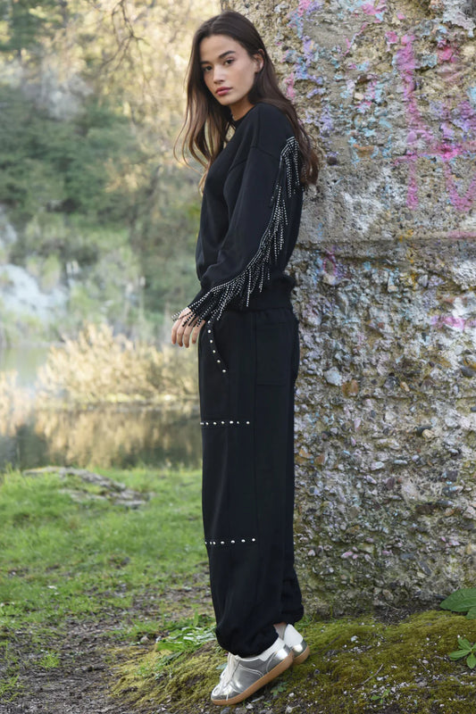 Stud Circuit Trackpant / Black