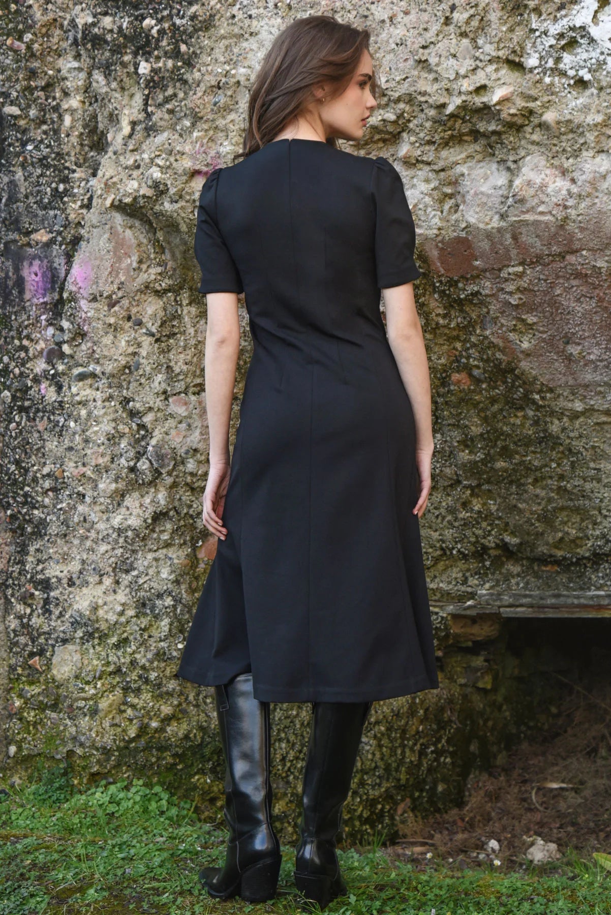 Fasten-Ista Dress / Black