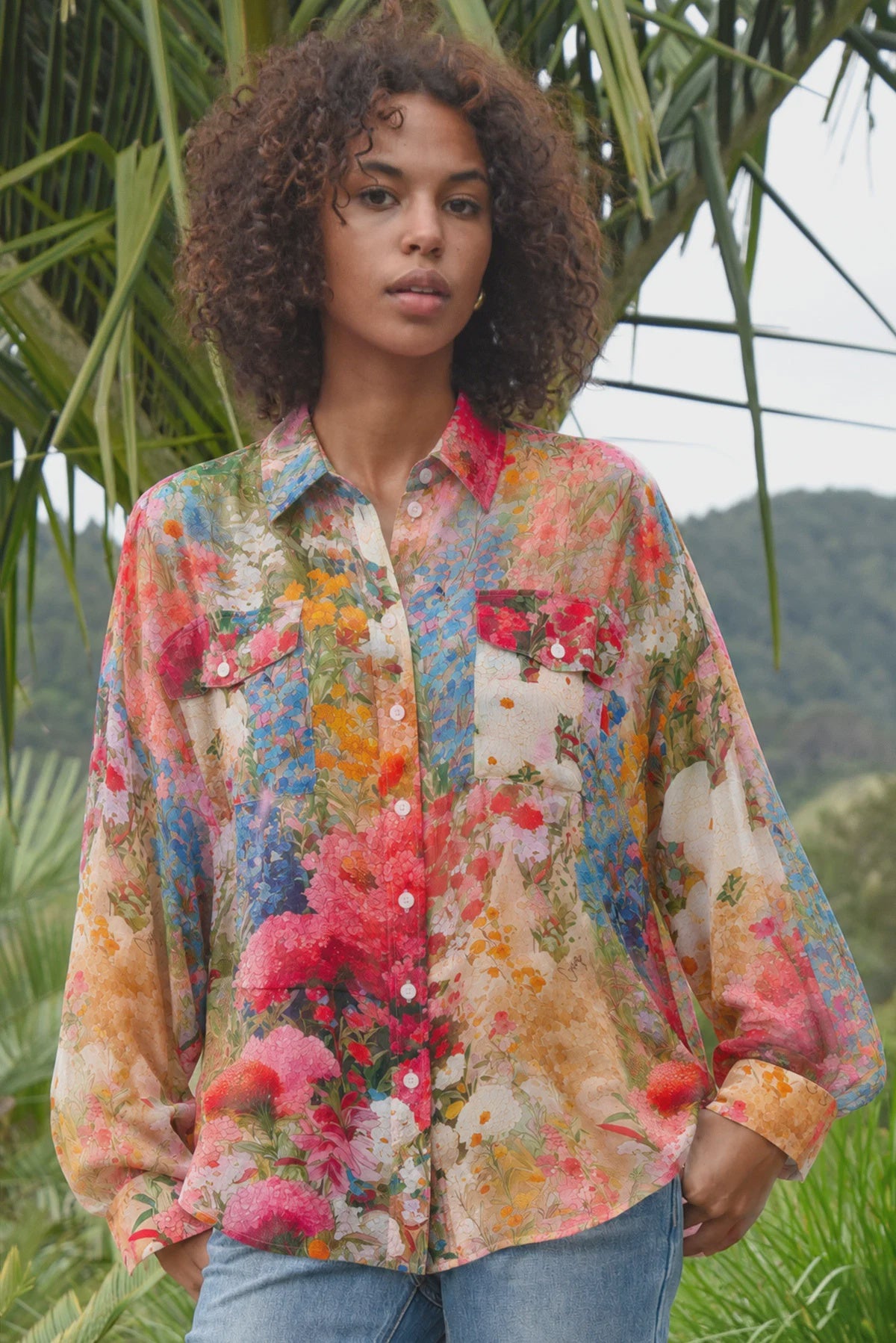 Bloom There Done That Shirt / Floral