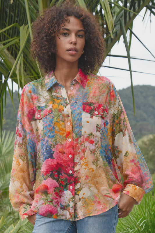 Bloom There Done That Shirt / Floral