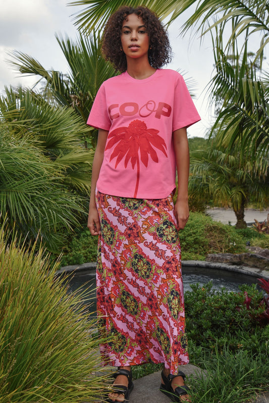 Bias The Way Skirt / Pink