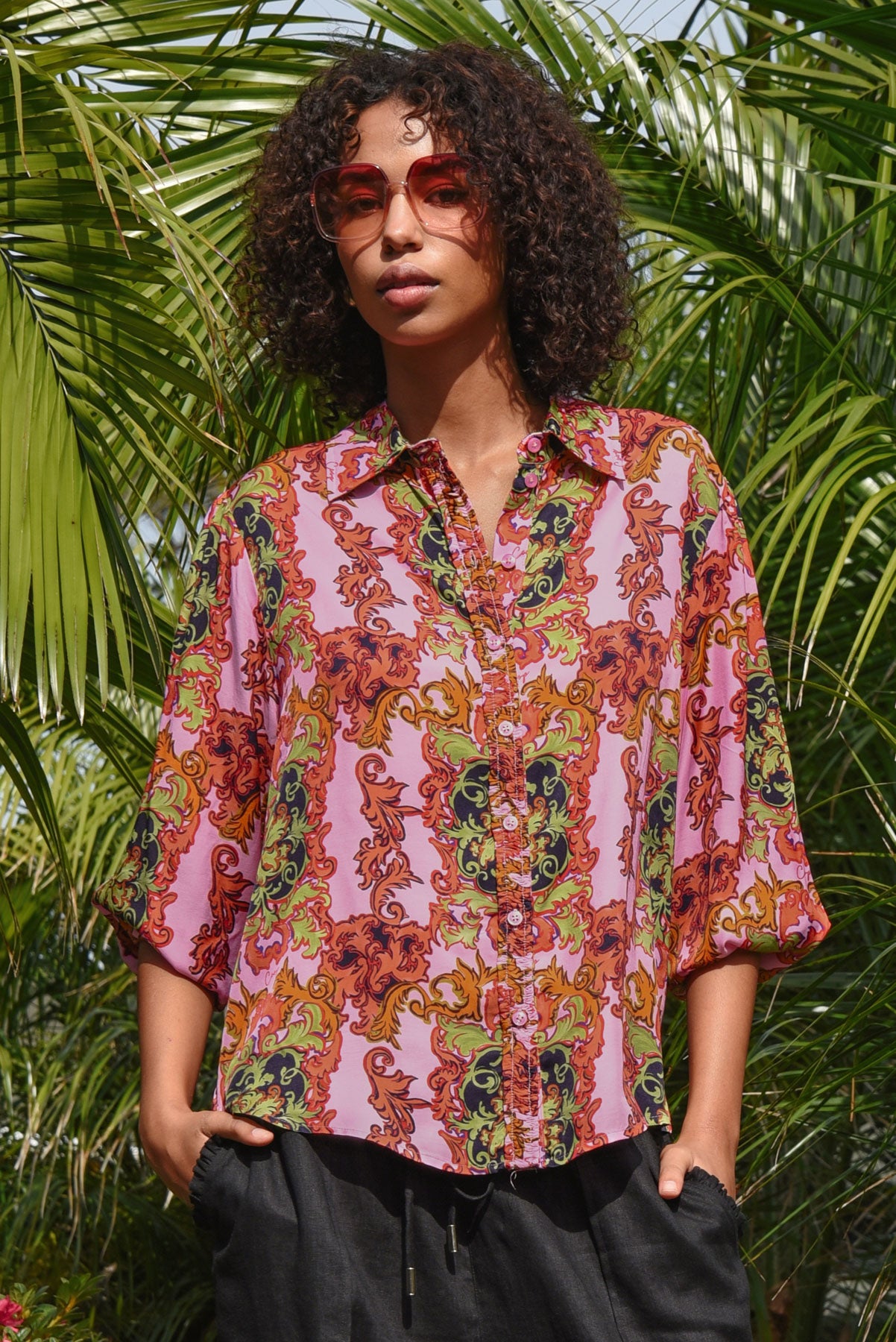 Sew It Seams Shirt / Pink