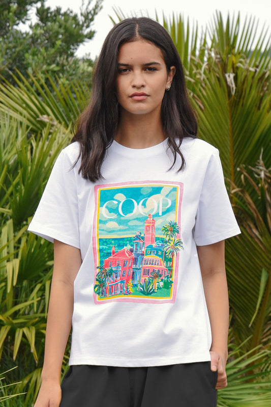 Postcard Perfect Tee / White