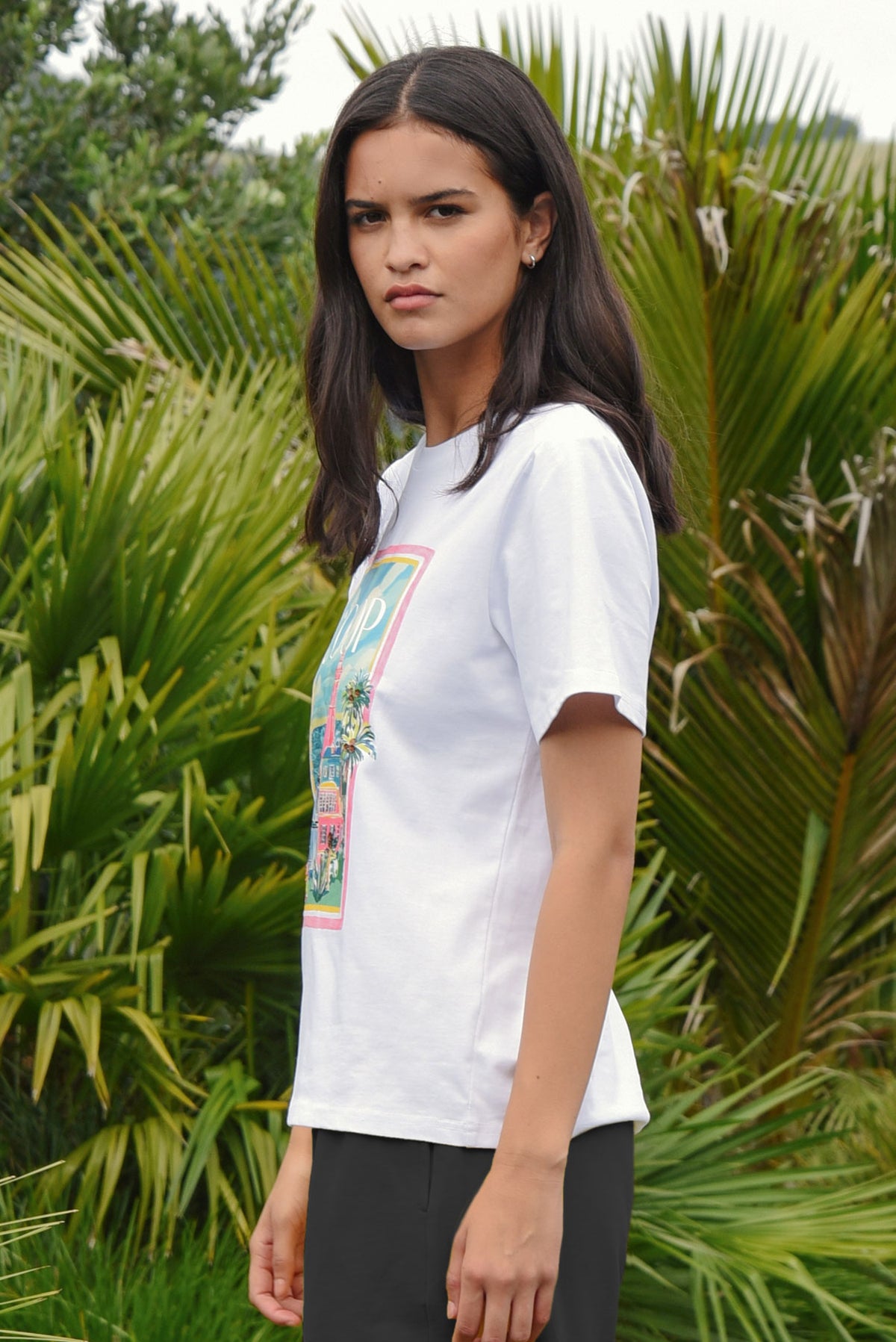 Postcard Perfect Tee / White