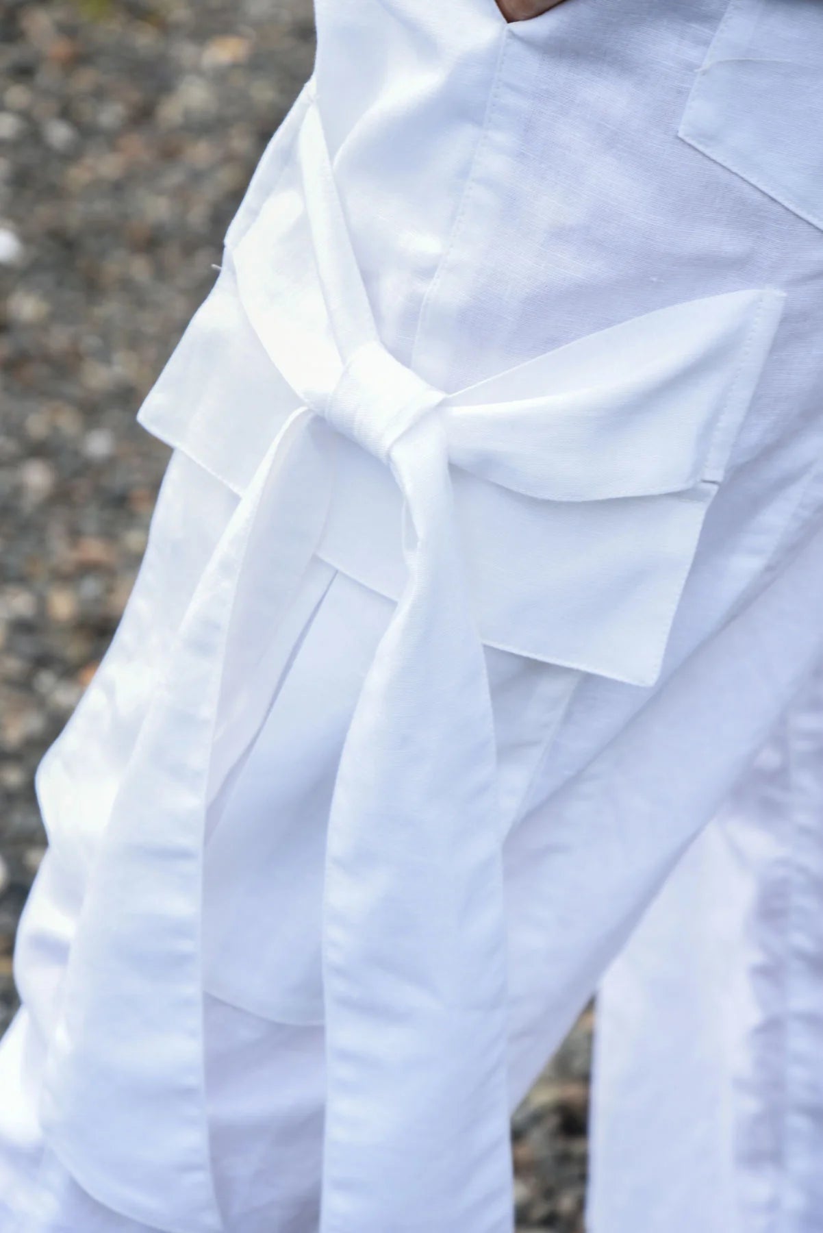 Stride Along Trouser / White