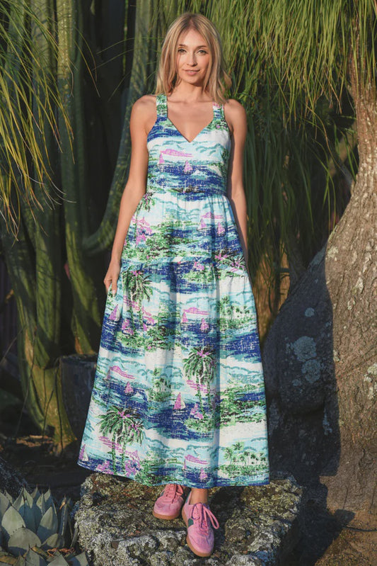Bow-Nanza Dress / Blue