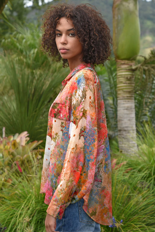 Bloom There Done That Shirt / Floral