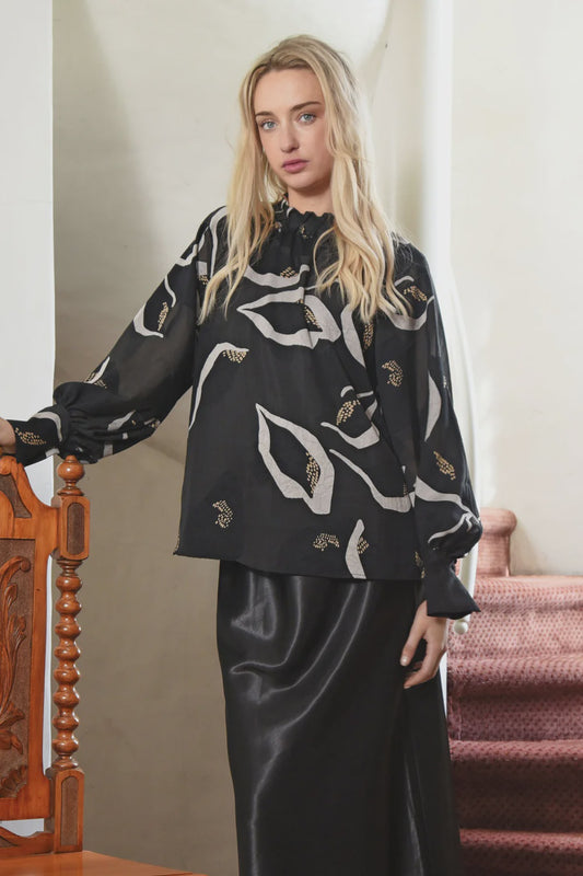 High Drama Blouse / Black