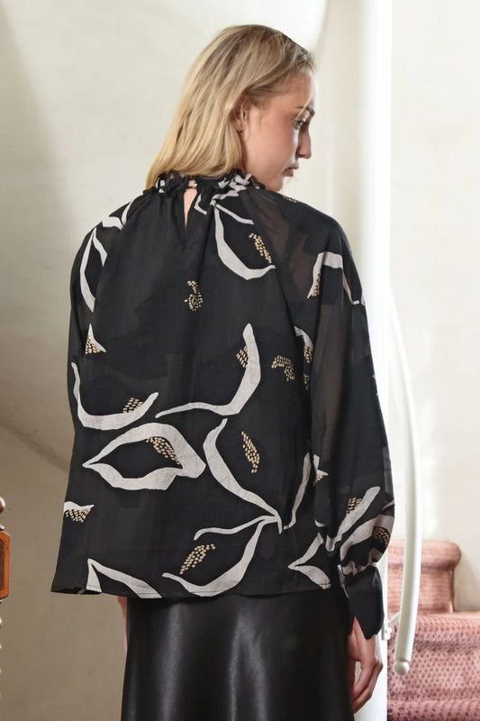 High Drama Blouse / Black