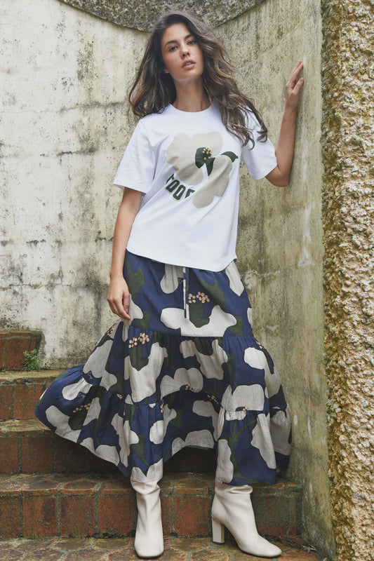 Tier Factor Skirt / Navy