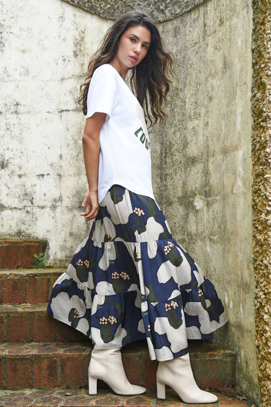 Tier Factor Skirt / Navy