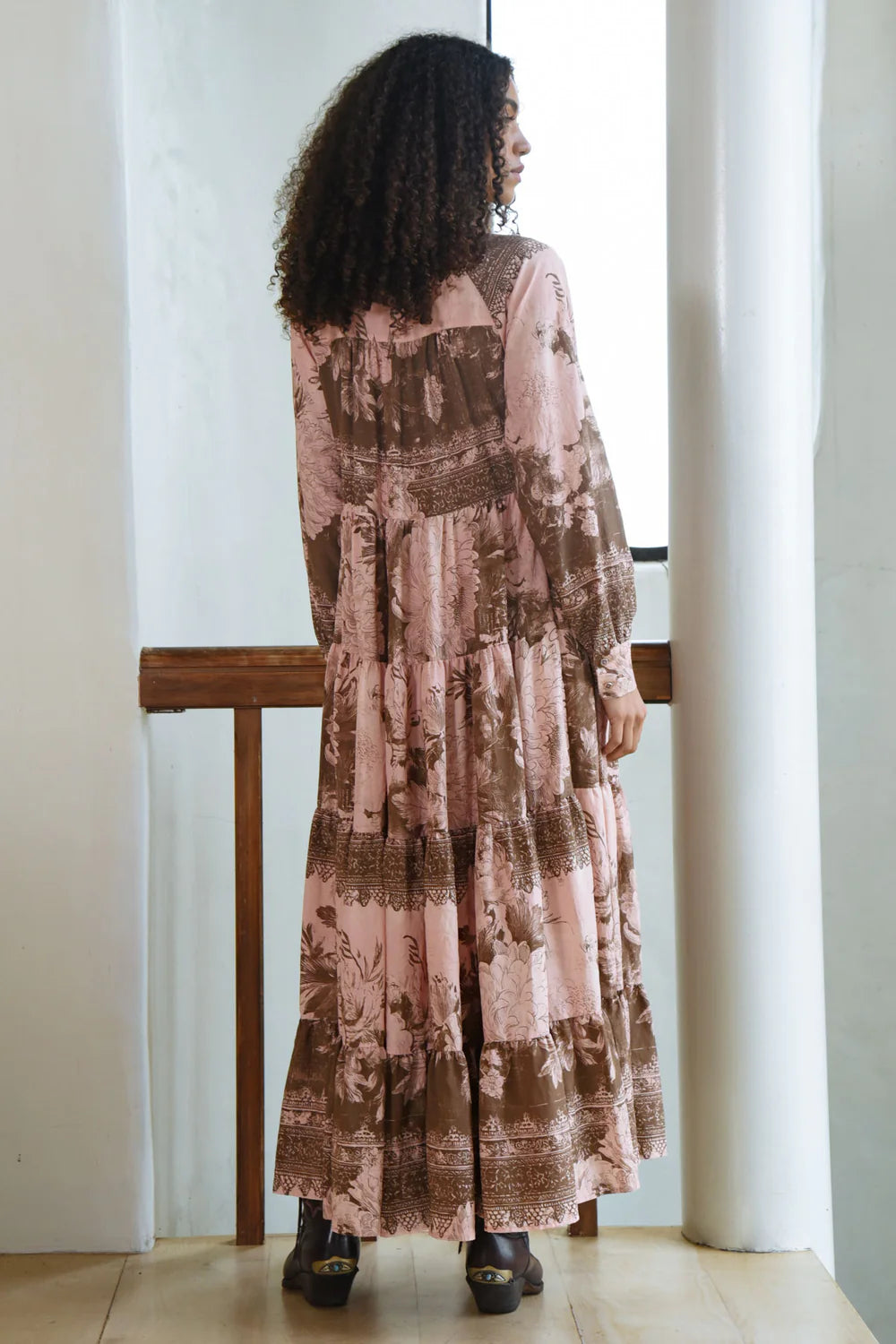 Sway All Day Dress / Pink & Brown