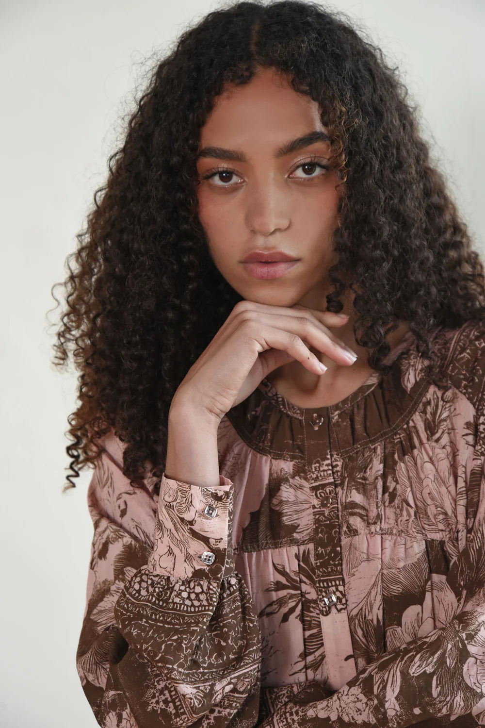 Sway All Day Dress / Pink & Brown