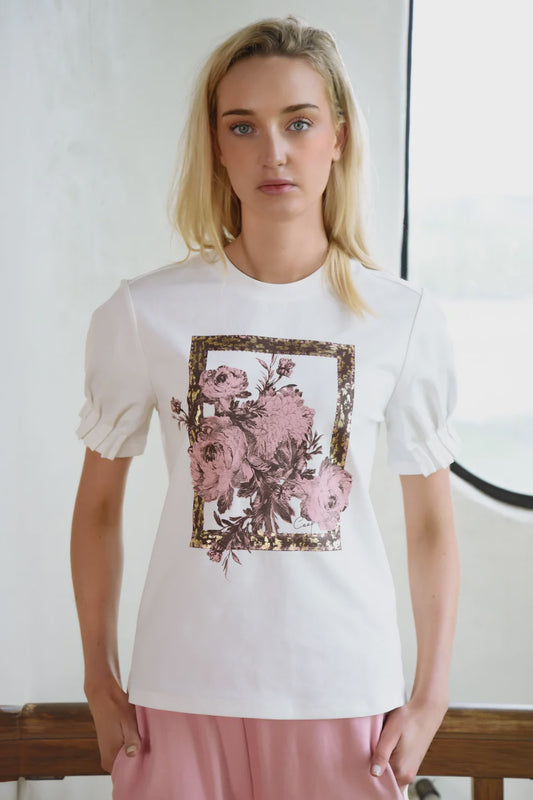 Foil & Flourish Tee / White