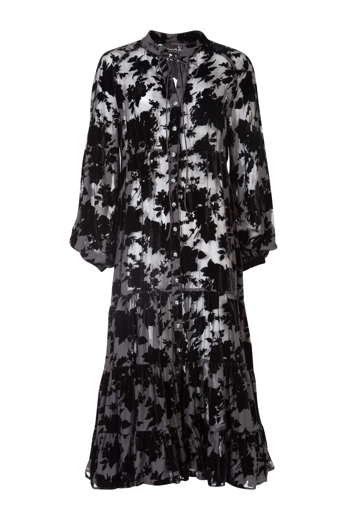 Never Say Tie Dress / Black