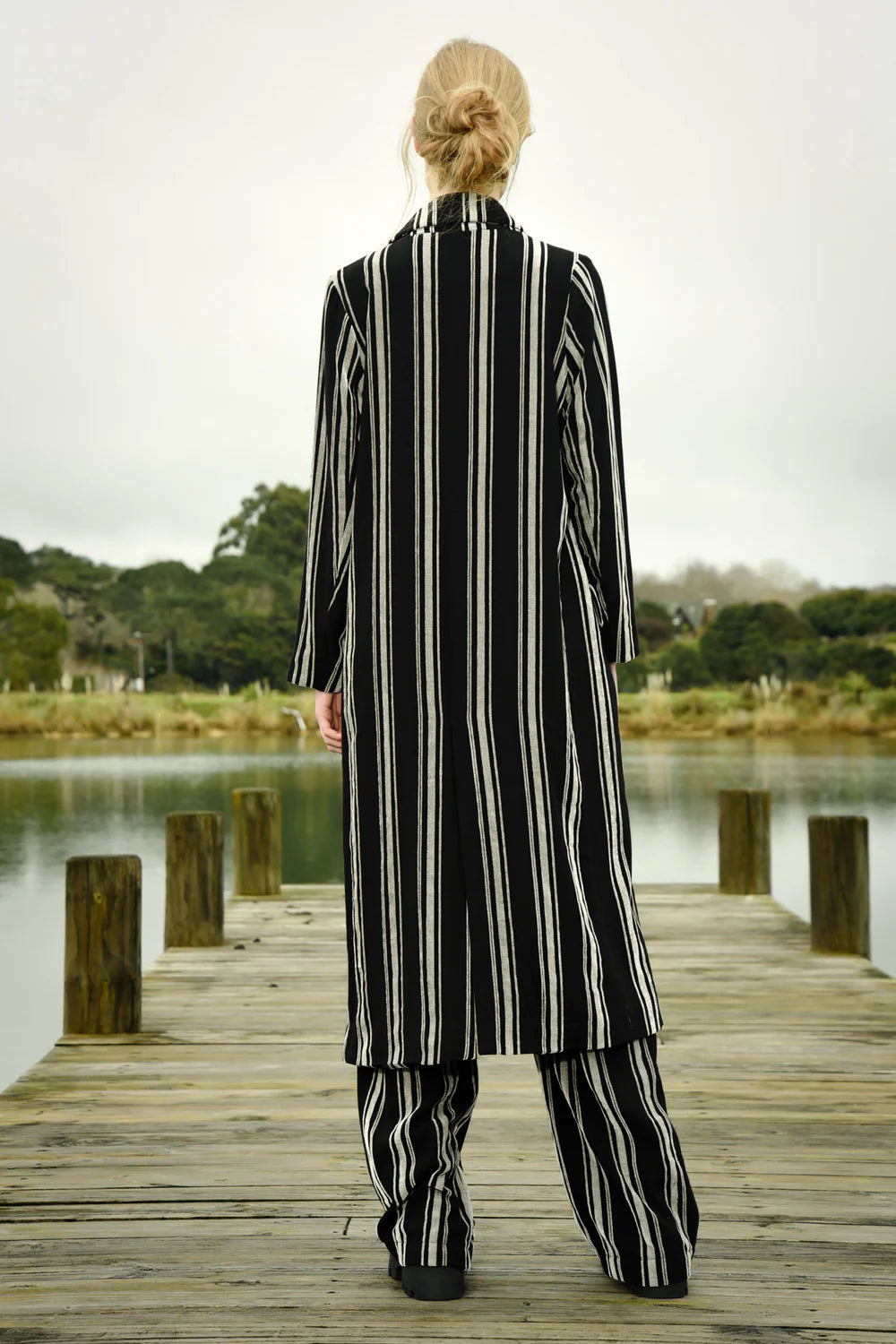 Long Night Coat / Stripe