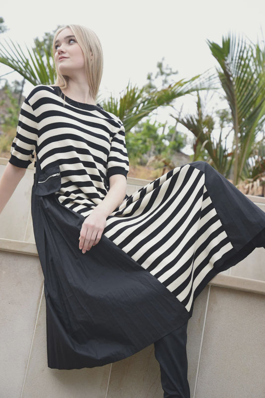 Cozy Couture Dress / Stripe