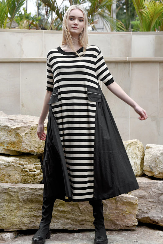 Cozy Couture Dress / Stripe