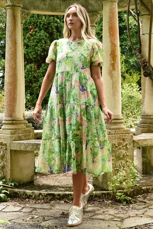Dreaming of Spring Dress / Green Floral