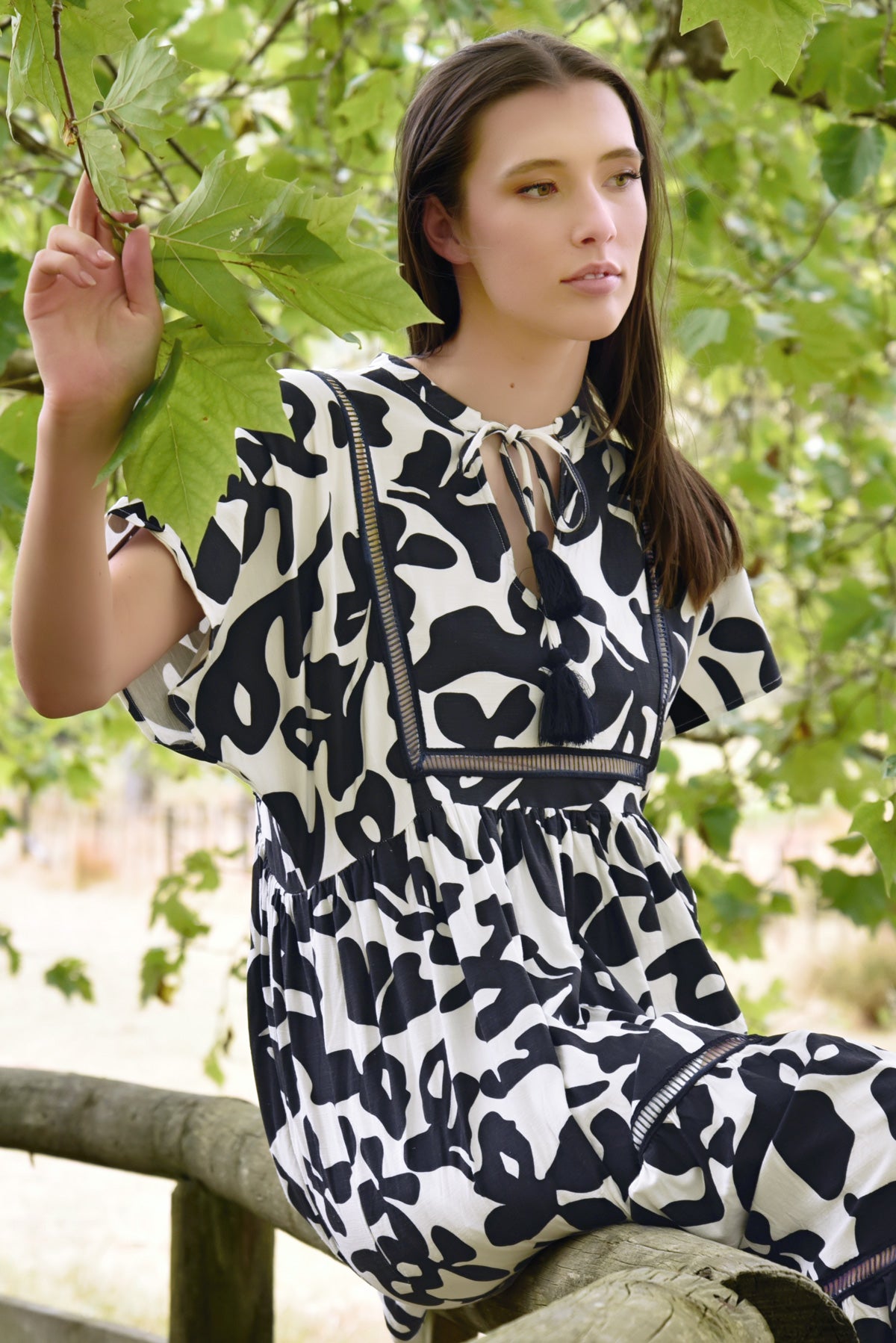 To the Max Dress / Black-White