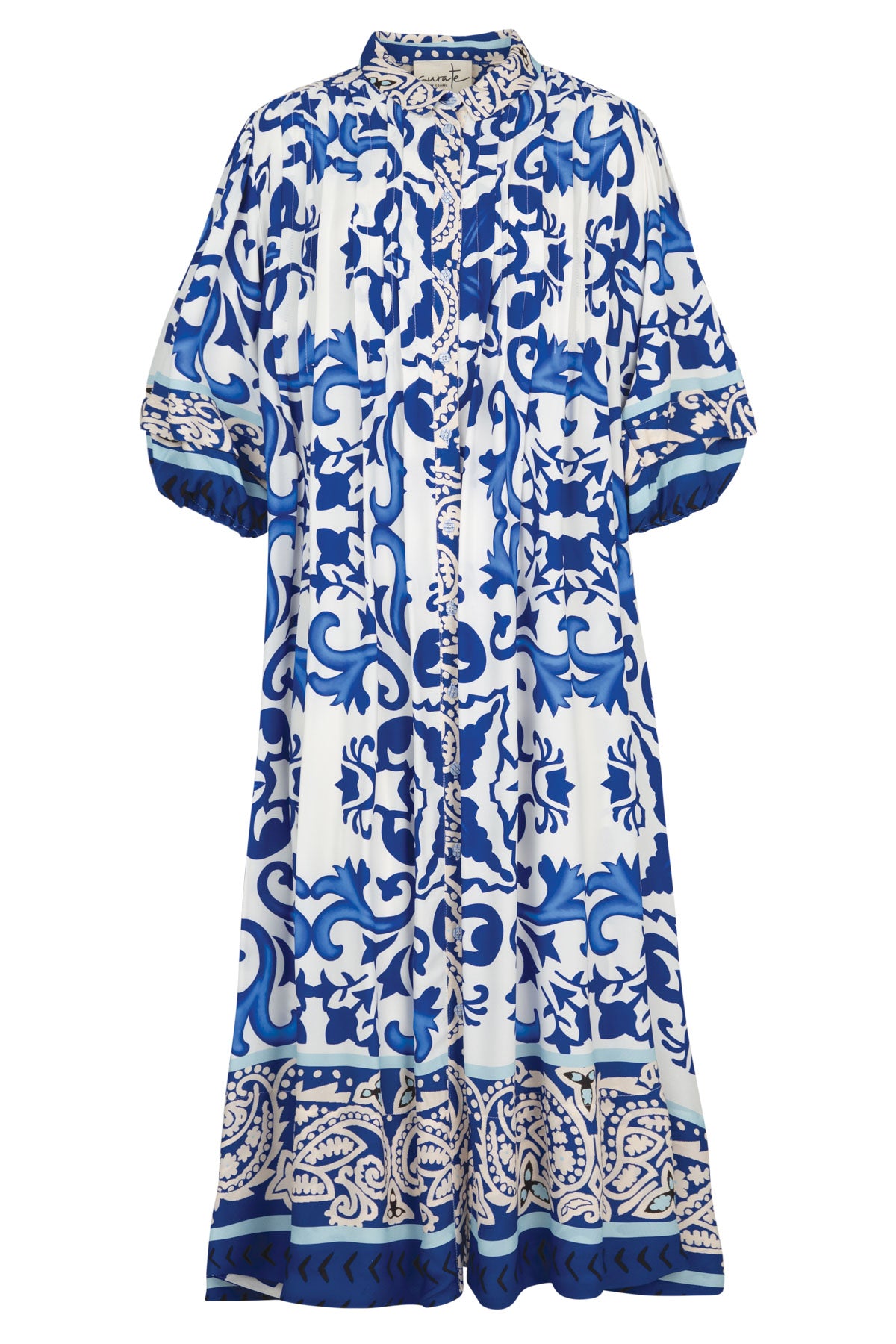 Now and then Dress / Blue Tile