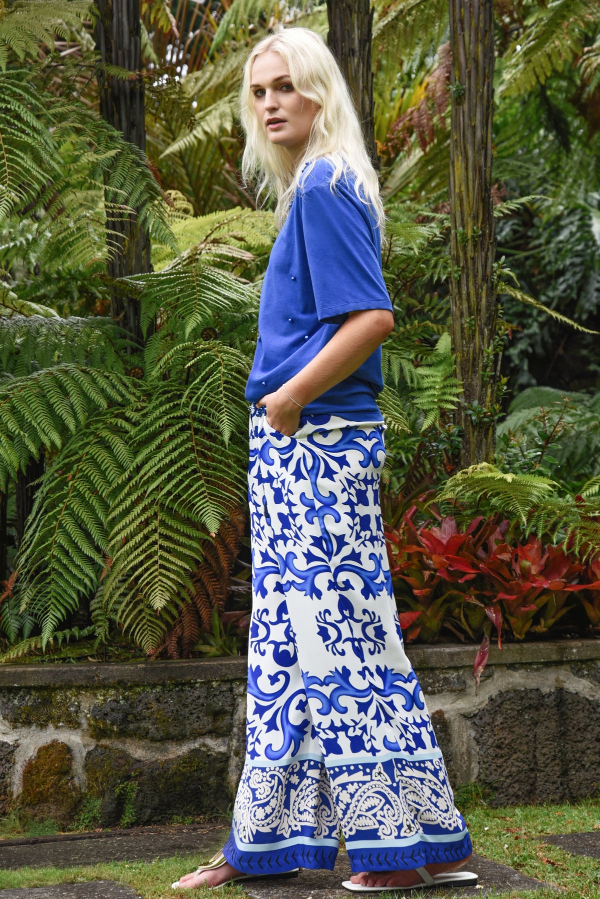Take Your Lead Pant / Blue Tile