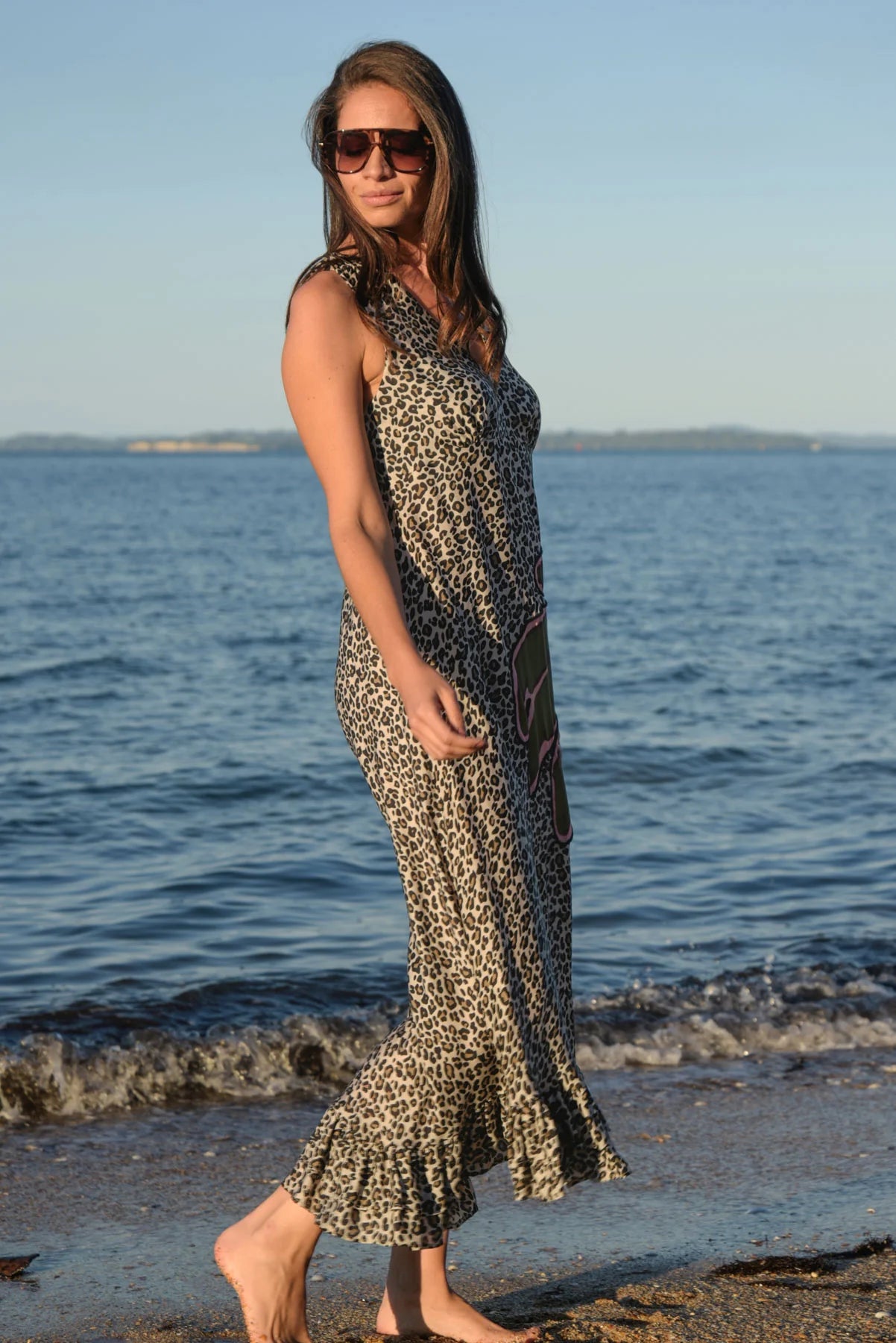Spotless Behaviour Dress / Leopard Palm
