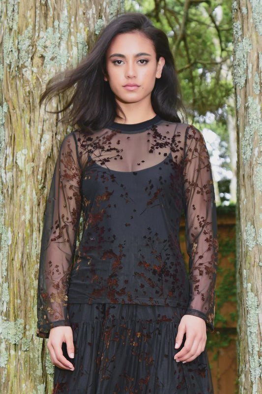Never Tee Late / Black Mesh