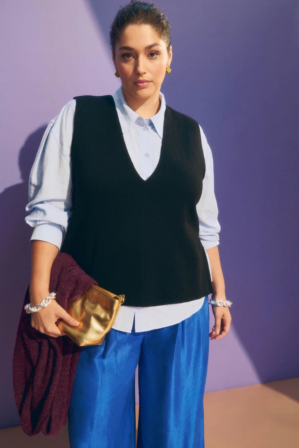 Alin Knit Vest / Black