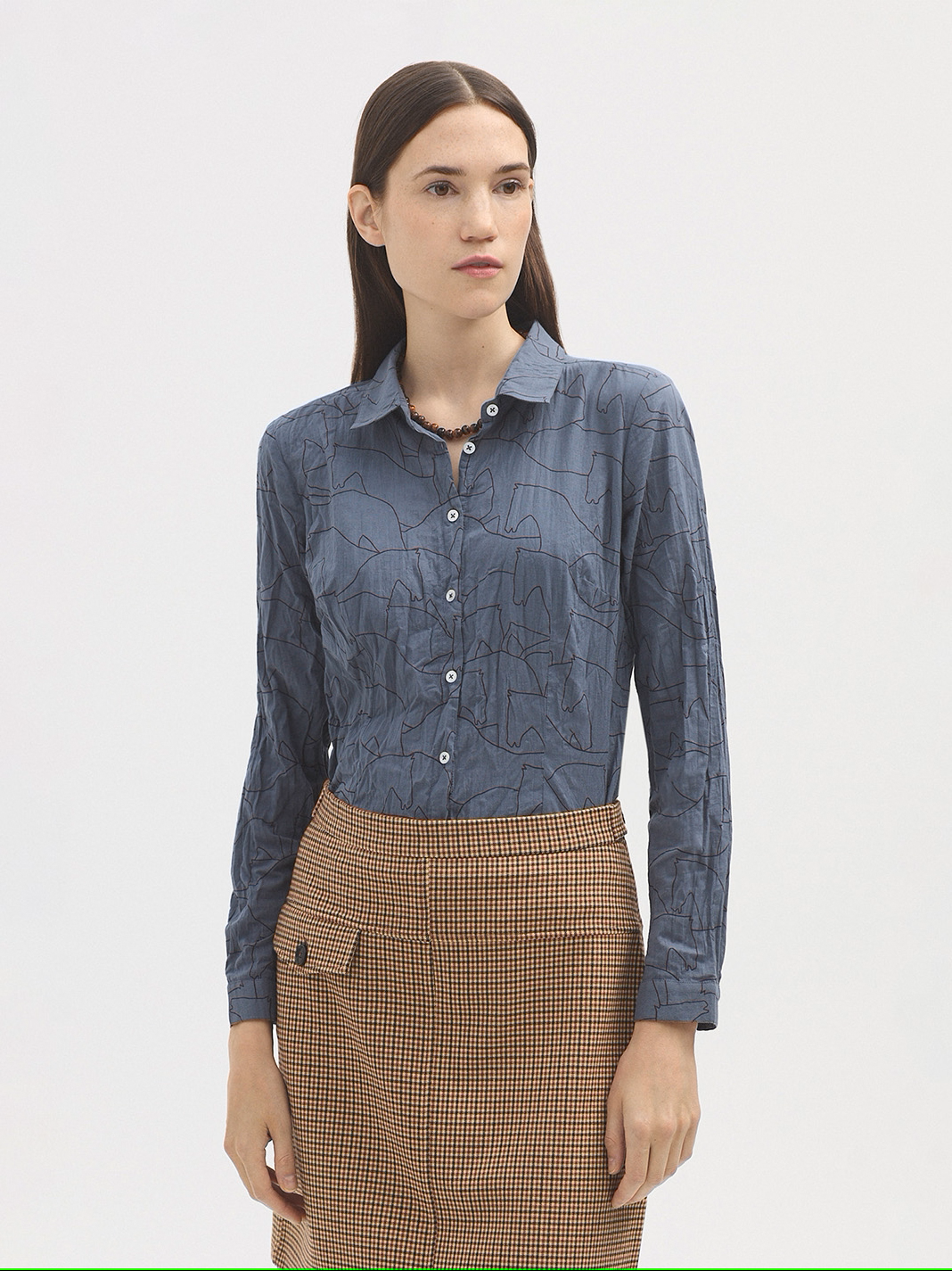 015 Skirt / Houndstooth