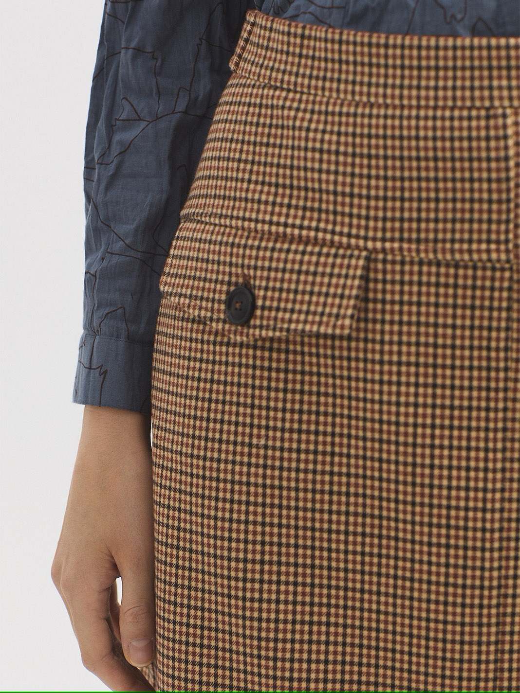 015 Skirt / Houndstooth