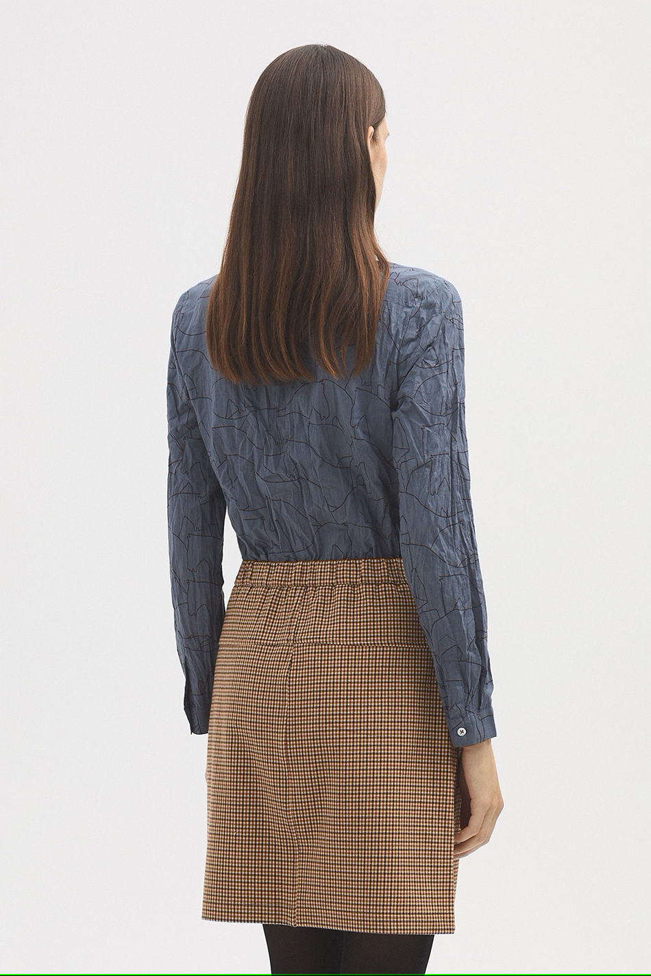 015 Skirt / Houndstooth