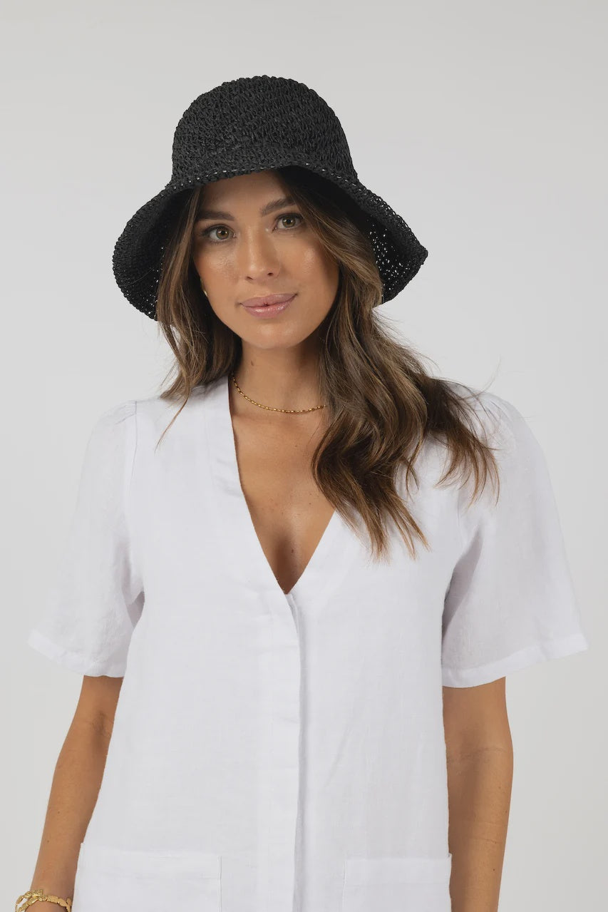 Seaside Bucket Hat / Black
