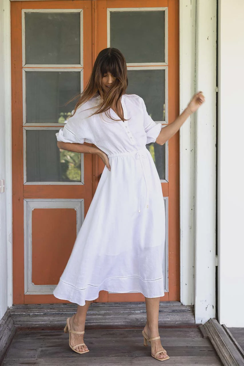 Ambrosia Midi Dress /White