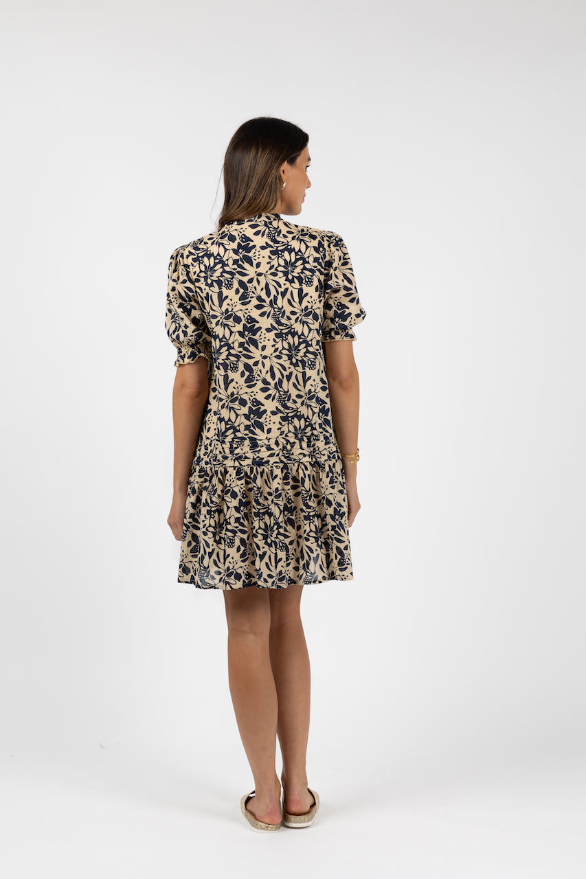 Eden Shift Dress /Navy Print