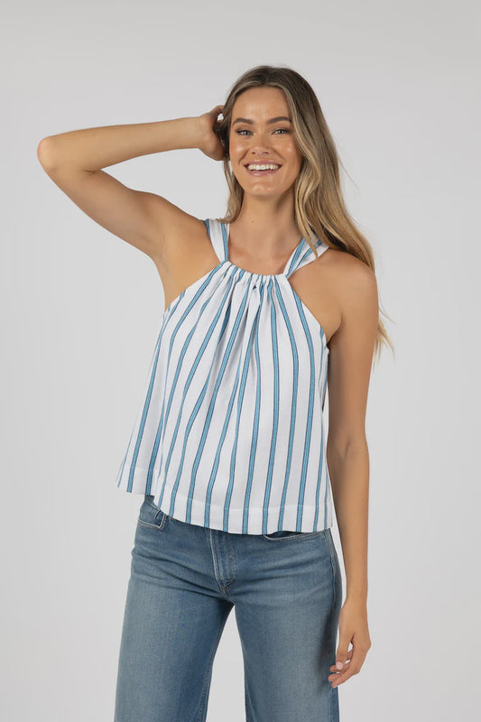 Santos Top /Blue Strip