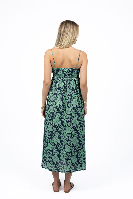 Fleur Sway Dress / Mint-Navy