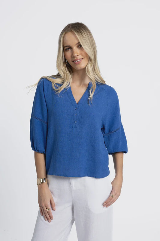 Nixie Blouse / Royal Blue