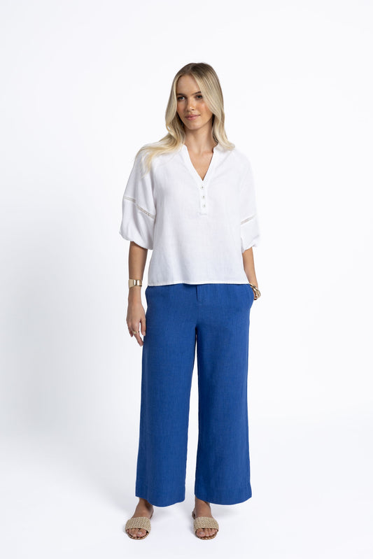 Fleetwood Linen Pant / Royal Blue