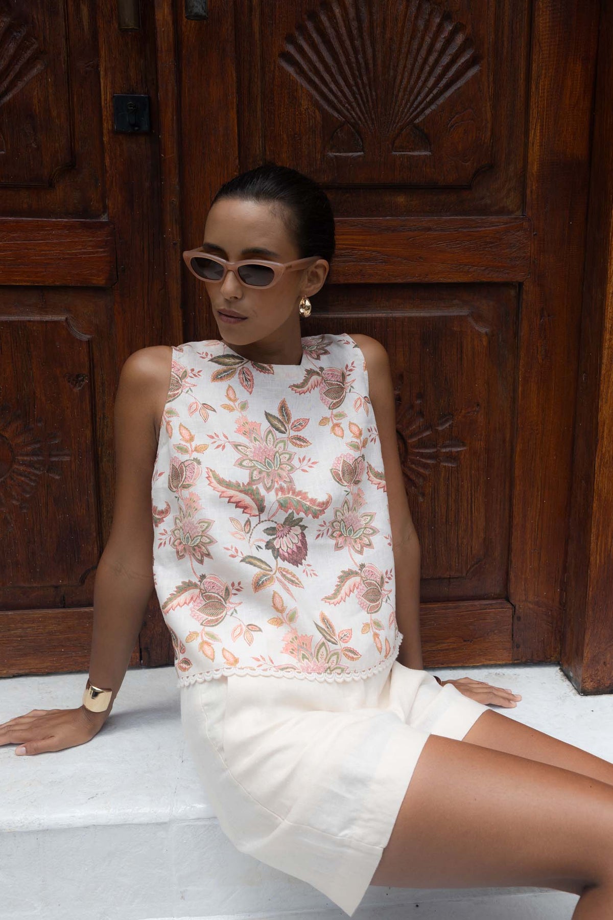 Boh/Rose Top / Bohem Print