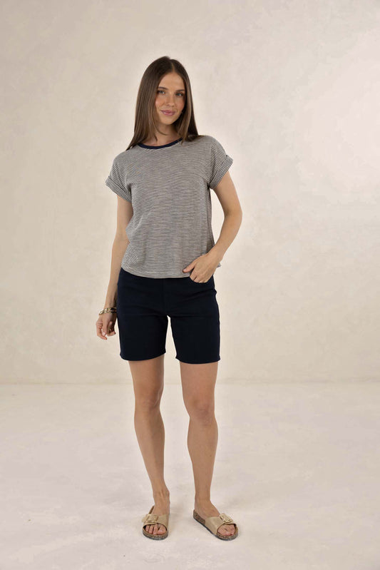 Pinnacle Stripe Tee / Midnight