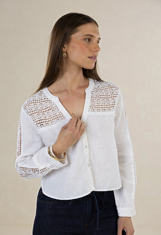 Delphie Shirt / White