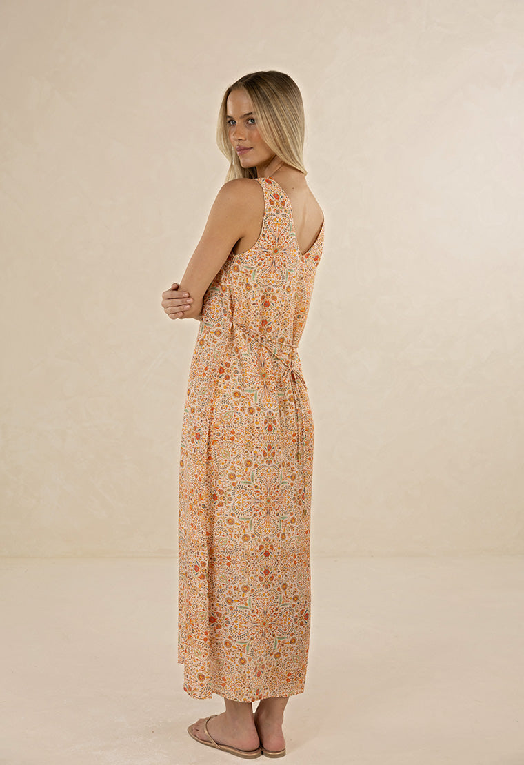 Mari Maxi Dress / Melon Print